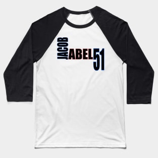 Jacob Abel '23 black text Baseball T-Shirt